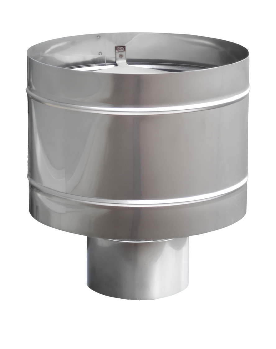 CHEMINÉE FÛT EN ACIER INOXYDABLE VERSION « TOP PREMIUM »