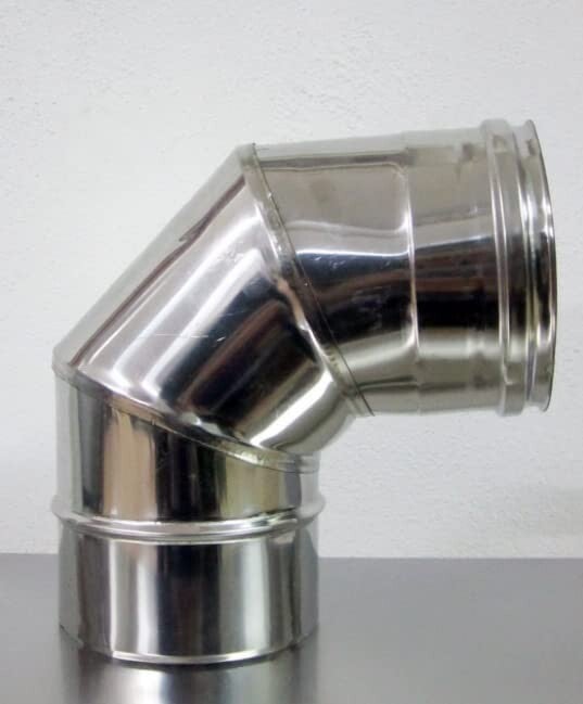 COUDE INOX SIMPLE PAROI 90°