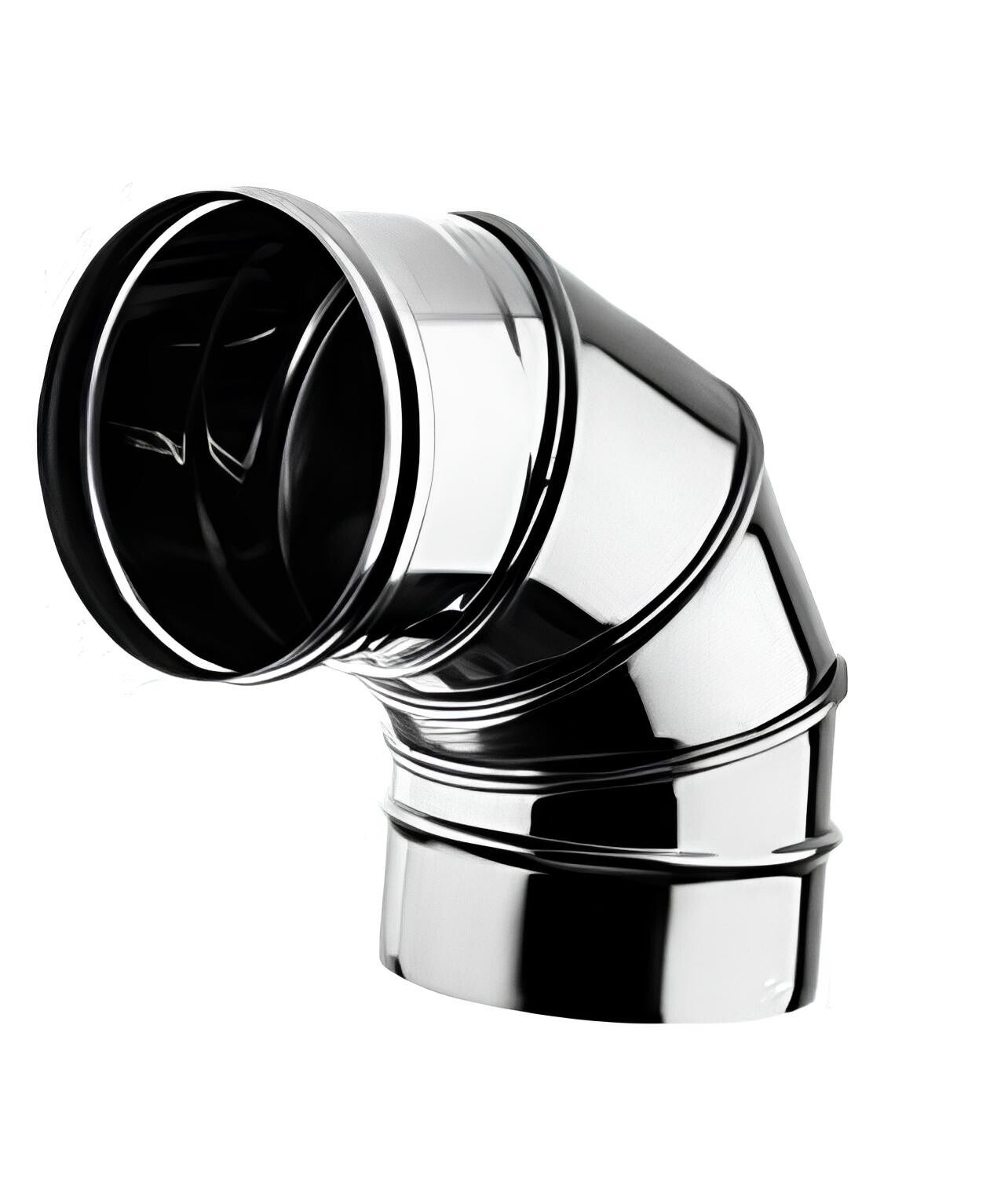 COURBE PIVOTANTE SIMPLE PAROI EN INOX - DIAMÈTRE 180 MM