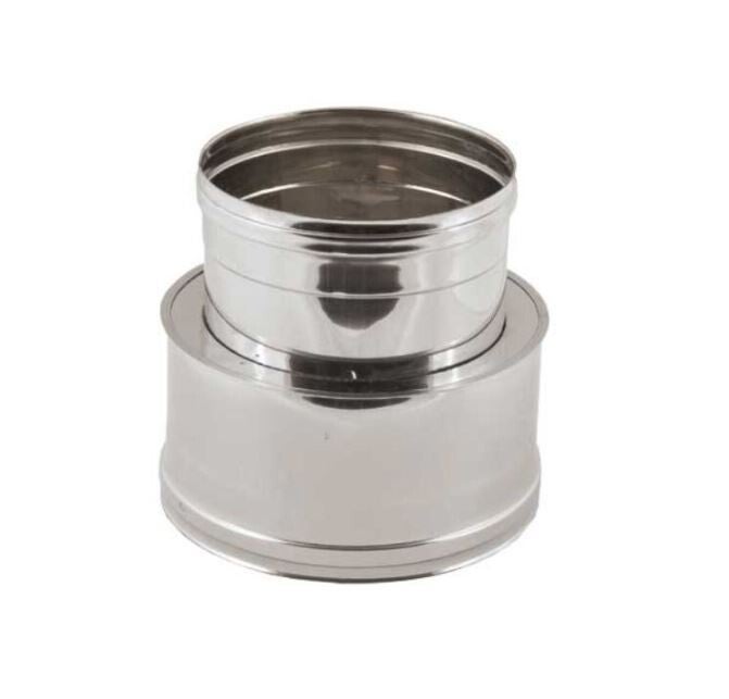 RACCORDEMENT DOUBLE PAROI À SIMPLE PAROI INOX