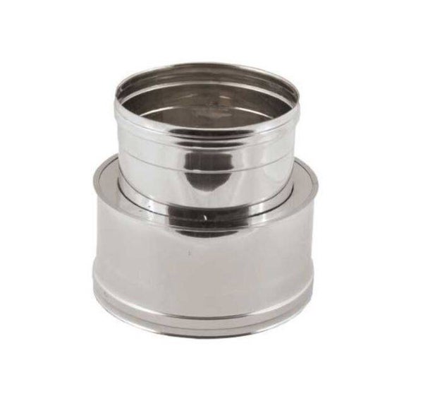 RACCORDEMENT DOUBLE PAROI À SIMPLE PAROI INOX