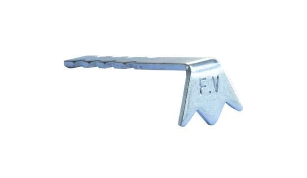 CLIPS DE FIXATION EN ACIER GALVANISÉ MOD. GRA 3 X 8,3 X 2,5 H CM DS