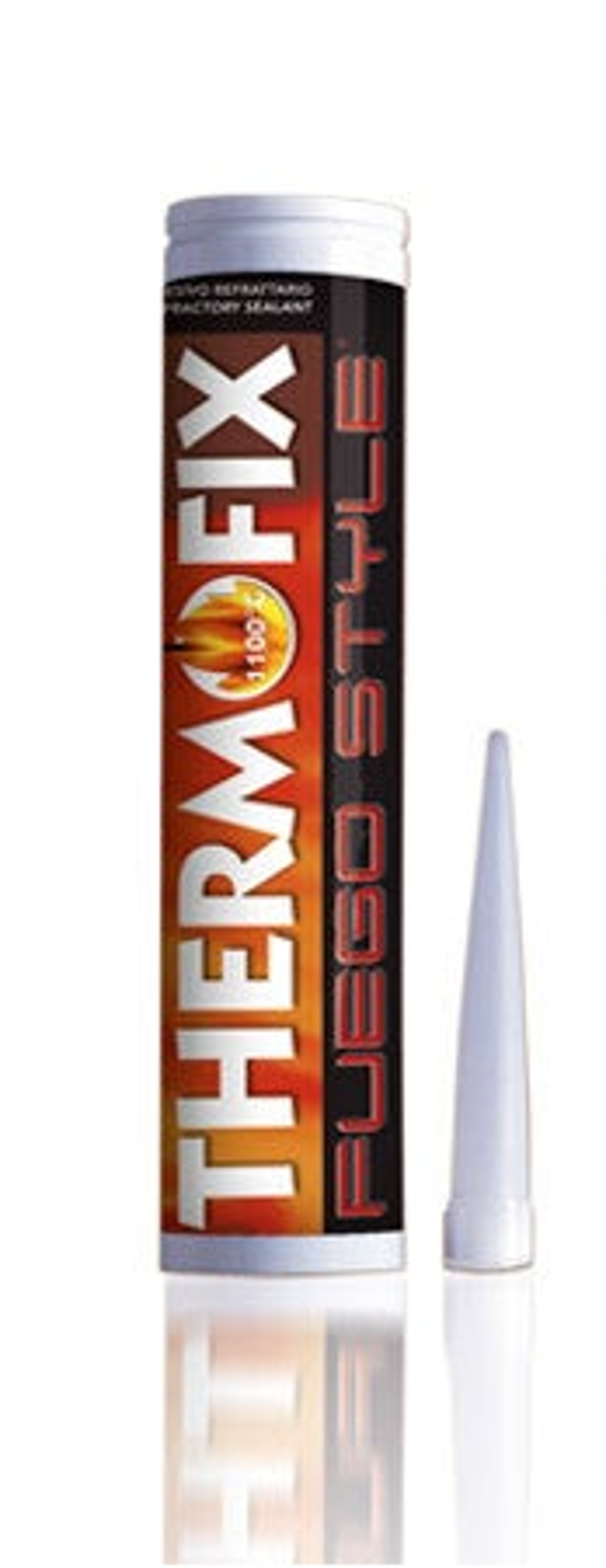 ADHÉSIF RÉFRACTAIRE SILICONE HAUTE TEMPÉRATURE 1100° POUR JOINT THERMIQUE 310 ML