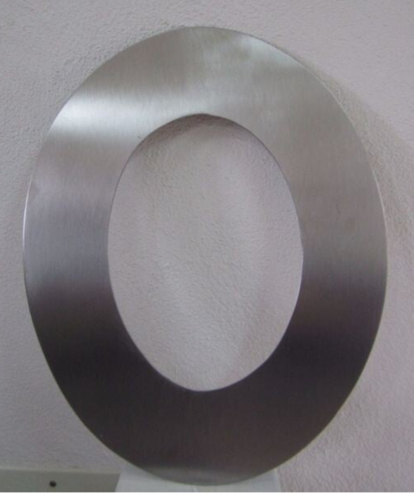 ROSACE DE FINITION ELLIPTIQUE 45° EN INOX