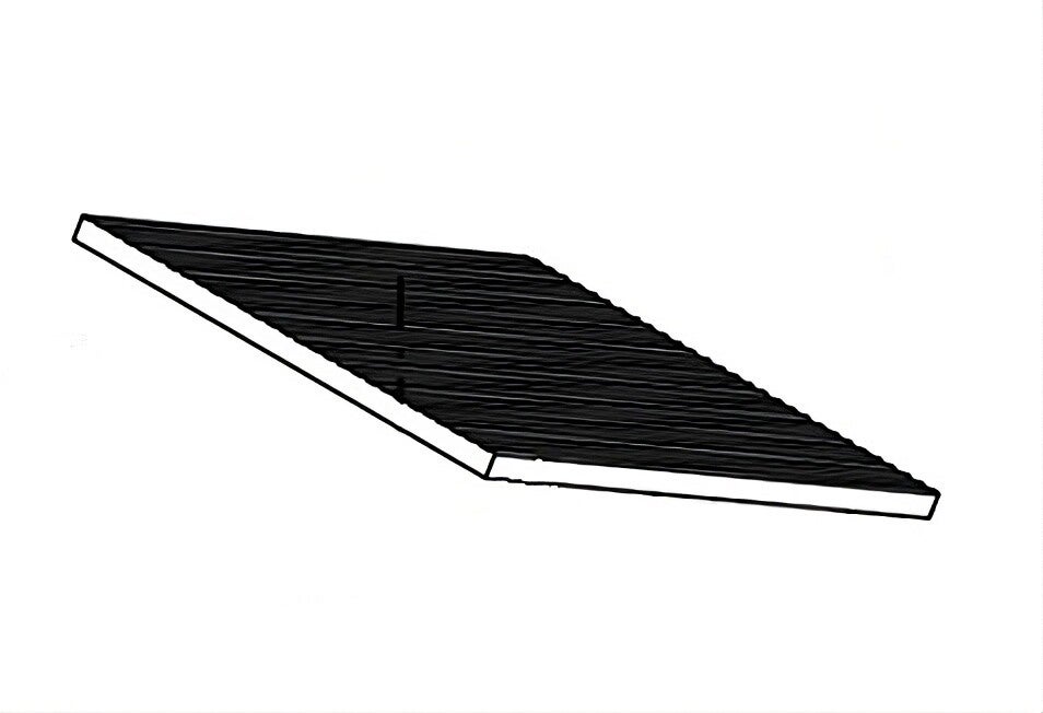 BRIQUE RÉFRACTAIRE "BV20" RAYÉE (façonnée) 36x29 ORIGINALE Klover pour poêle Belvedere 20