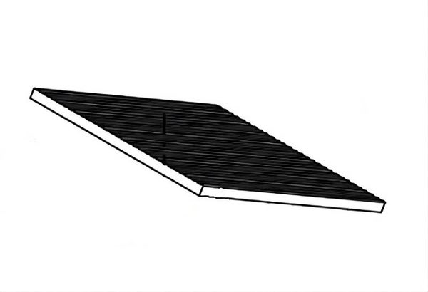 BRIQUE RÉFRACTAIRE "BV20" RAYÉE (façonnée) 36x29 ORIGINALE Klover pour poêle Belvedere 20