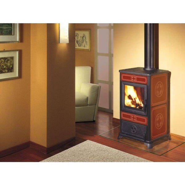 POÊLE À BOIS ITALIANA CAMINI MOD. NINFA CERTIFIÉE 4 ÉTOILES