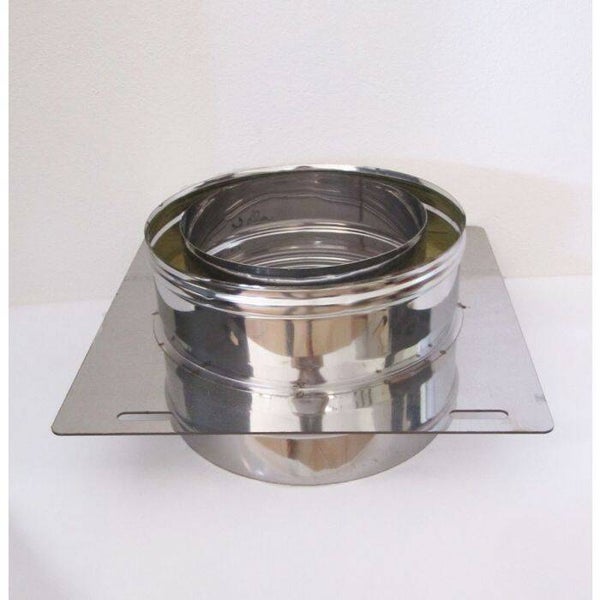 PLAQUE INTERMÉDIAIRE EN INOX POUR CONDUIT À DOUBLE PAROI - DIFFÉRENTS DIAMÈTRES