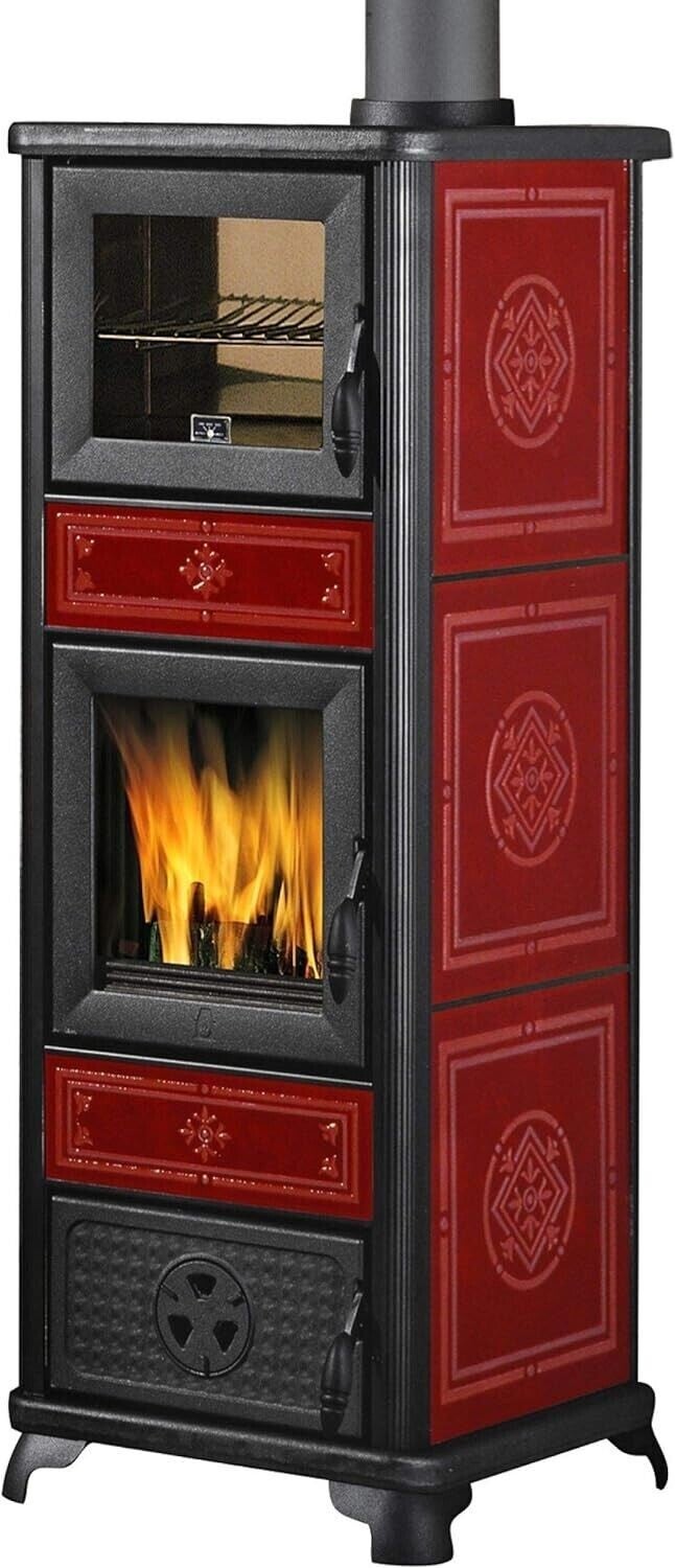 Poêle à bois avec four Dafne par Italiana Camini