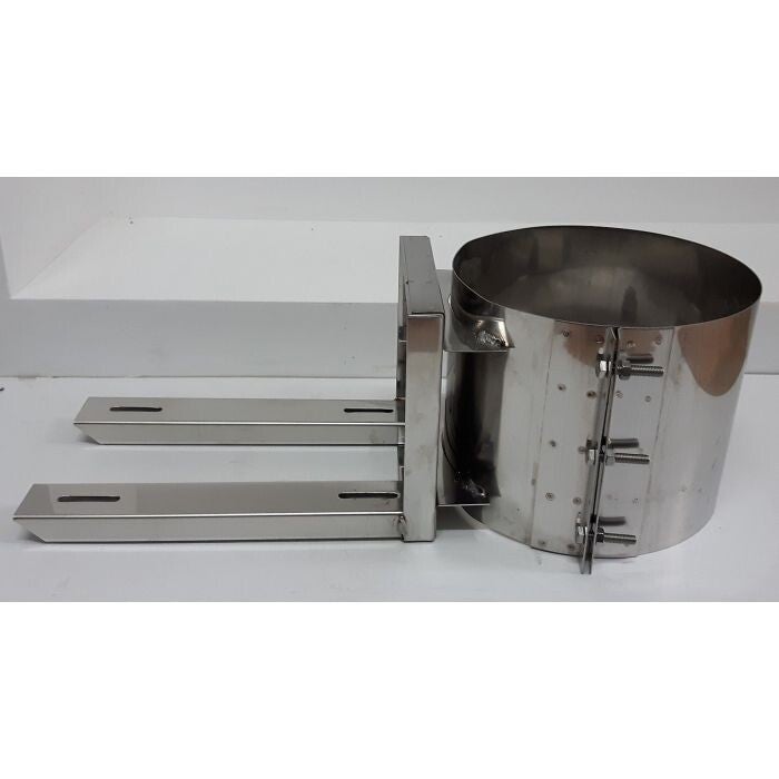 SUPPORT DE FIXATION VASE D'EXPANSION SUR CONDUIT INOX DE DIFFÉRENTS DIAMÈTRES