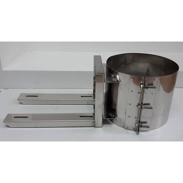 SUPPORT DE FIXATION VASE D'EXPANSION SUR CONDUIT INOX DE DIFFÉRENTS DIAMÈTRES