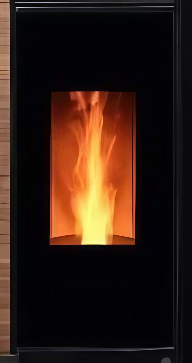 PORTE VITRÉE ESTHÉTIQUE Nobis pour Poêle H 17 Light