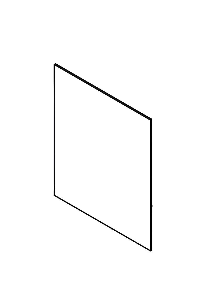 Vitre céramique 4 x 328 x 387 mm BV20 ORIGINAL Klover pour poêle Belvedere 20