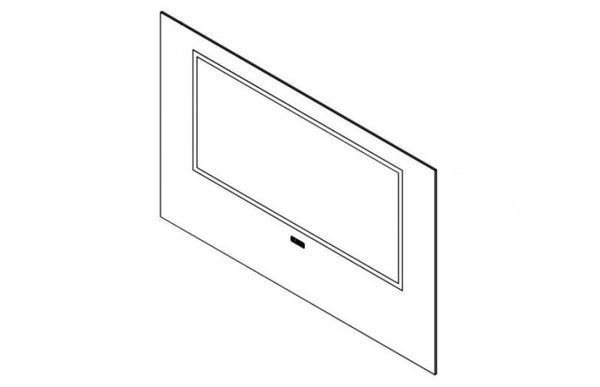 VERRE CÉRAMIQUE SÉRIGRAPHIÉ 4x678x438mm W90-W110 ORIGINAL Klover pour Lady Stove