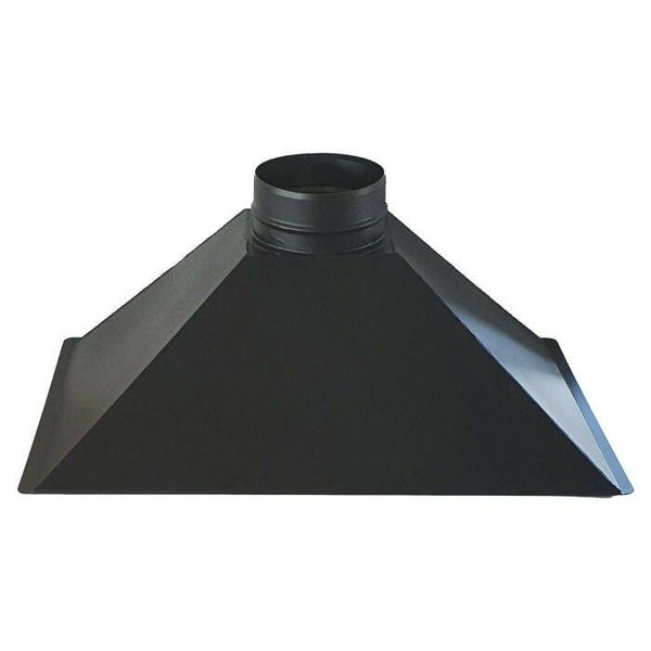 HÔTTE BARBECUE AVALOIR POUR CHEMINEE FOYER EN ACIER NOIR L 78xP 53xH 31 sortie fumée 250