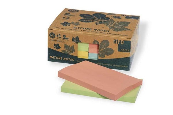 Memoblokke mix farver 125 x 75