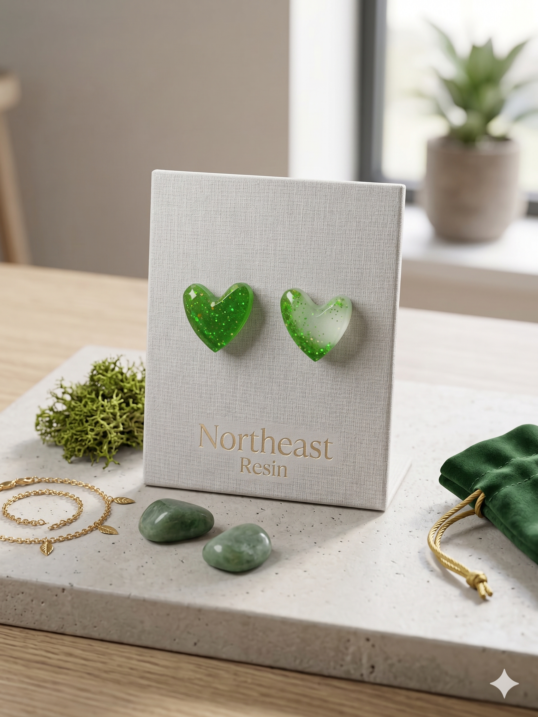 Simple Heart Studs
