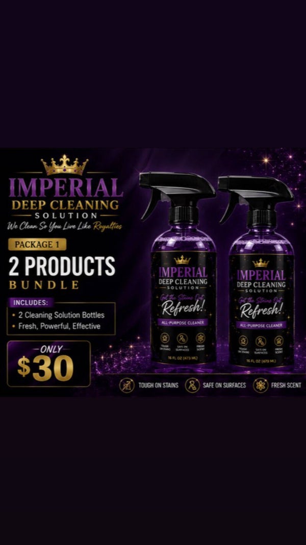 Bundle 1 – 2 Cleaning Solution Bottles