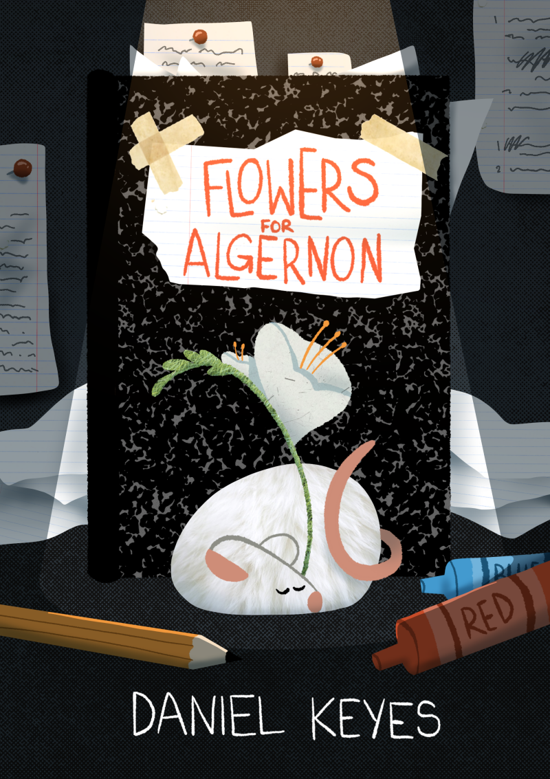 Flowers for Algernon Book Cover Redsign