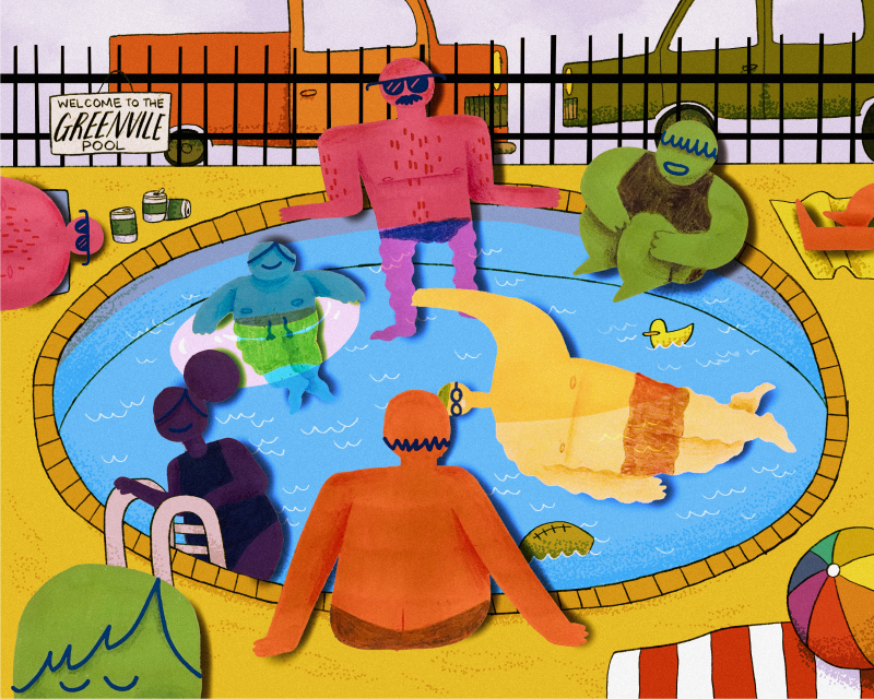Editorial Pool Illustration