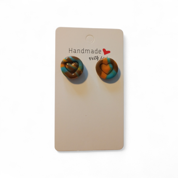 Stud hart met streepjes