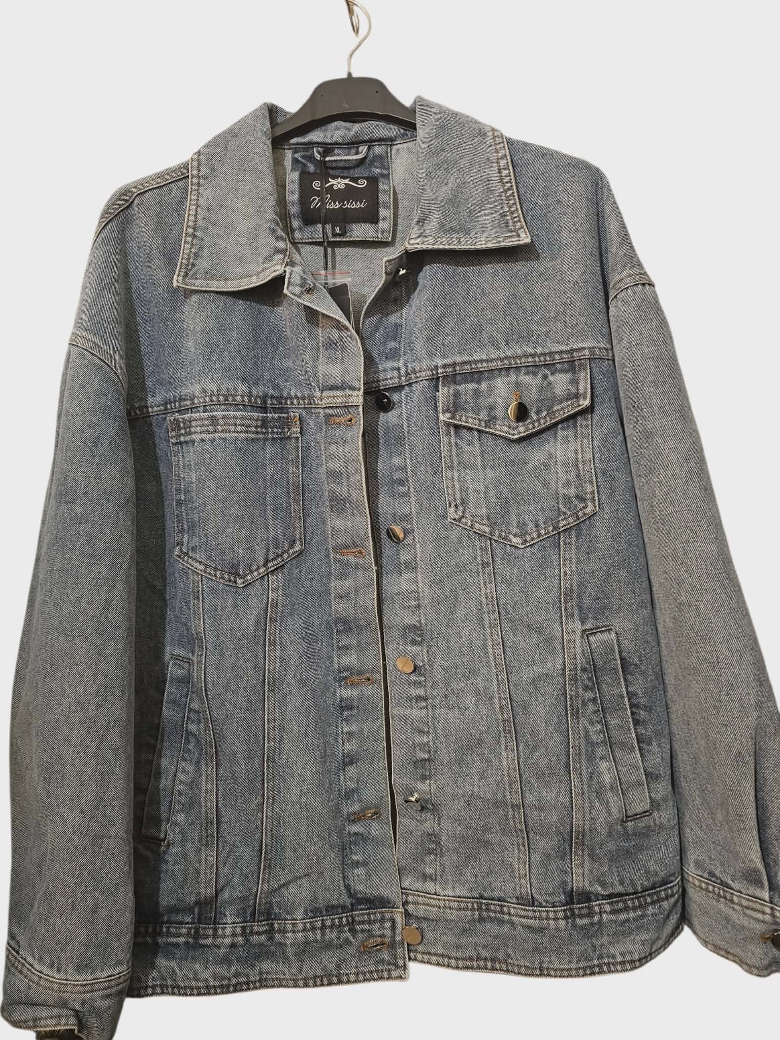 Veste bi matière loose