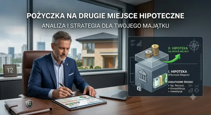 Analiza księgi wieczystej, salda kredytu oraz możliwości ustanowienia drugiego miejsca hipotecznego przed udzieleniem dodatkowego finansowania.