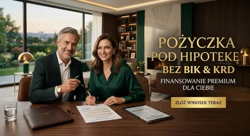 Pożyczka pod hipotekę bez BIK – profesjonalne finansowanie w eleganckim biurze