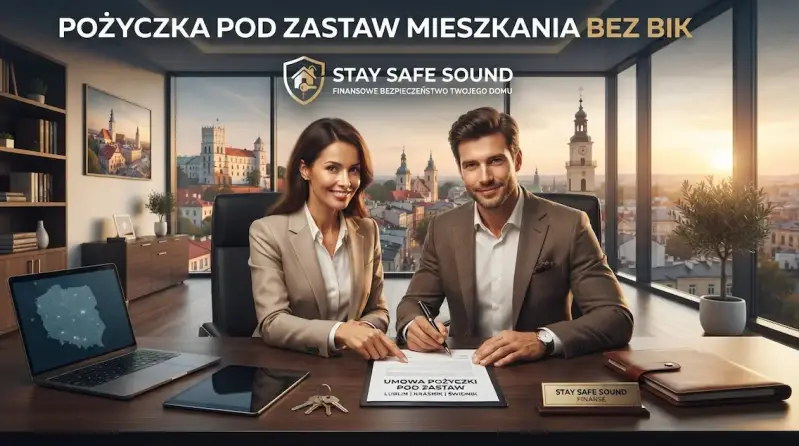 Pożyczka pod zastaw mieszkania bez BIK w Lublinie, Kraśniku i Świdniku – bezpieczne finansowanie nieruchomości od Stay Safe Sound.