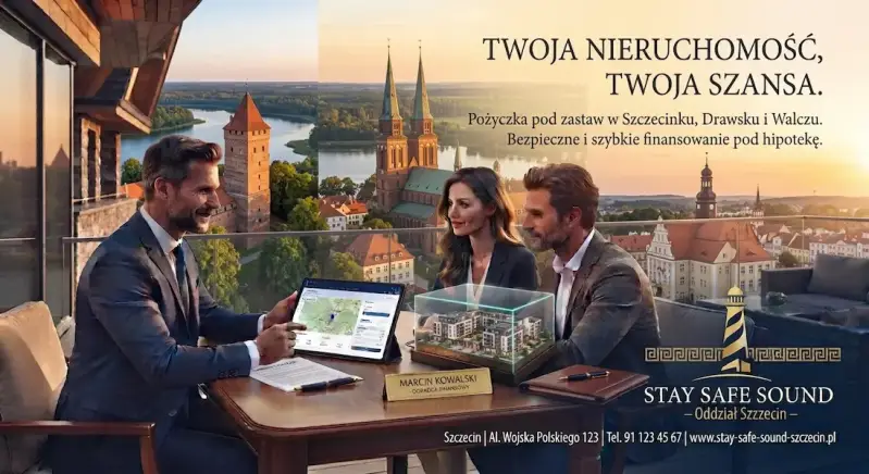 Soradca Stay Safe Sound omawia pożyczkę pod zastaw nieruchomosci z klientami ze Szczecinka