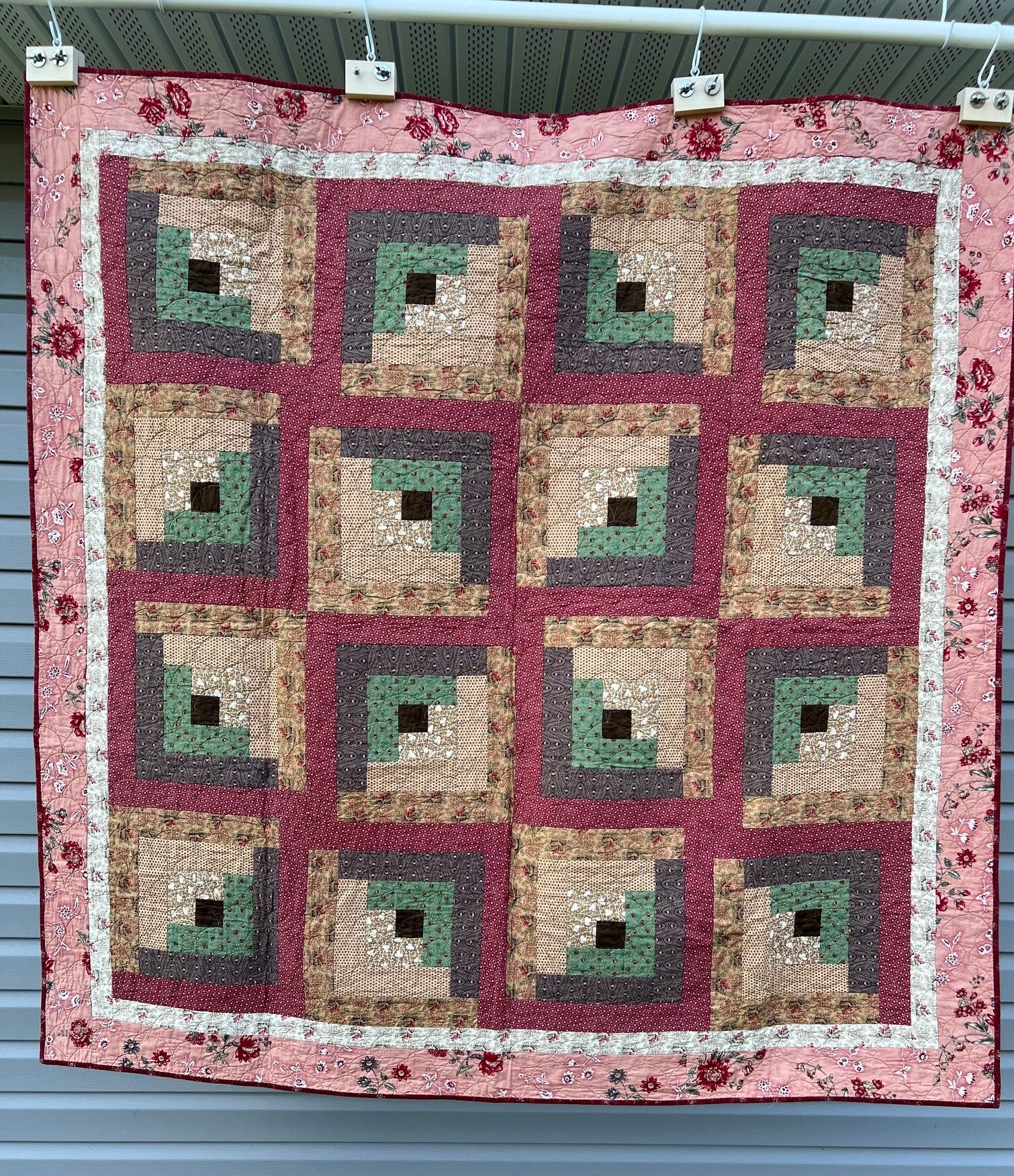 Classic Log Cabin 62" x 62"