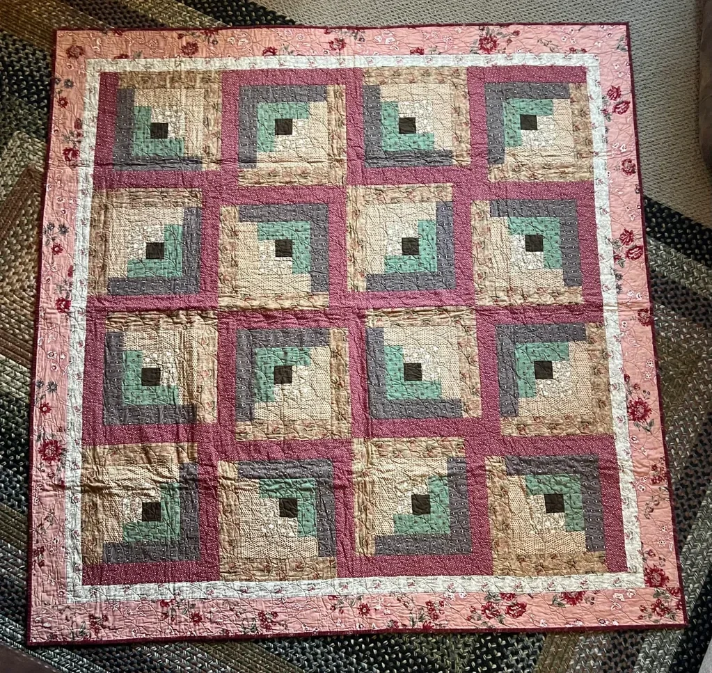 Classic Log Cabin 62" x 62"