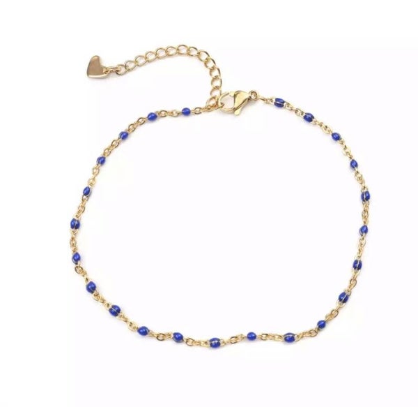 Enkelbandje Blue Drops