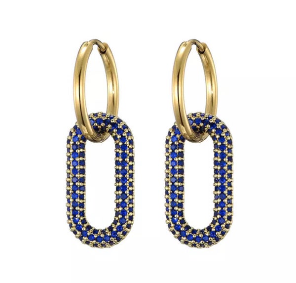 Earring Statement Blue