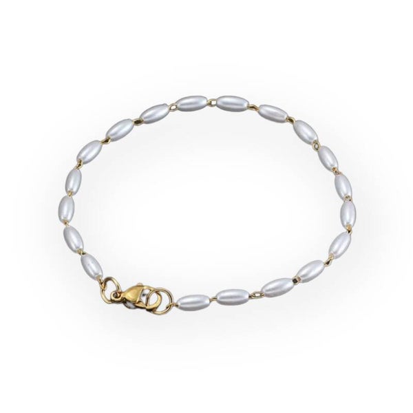 Bracelet Flat Pearls