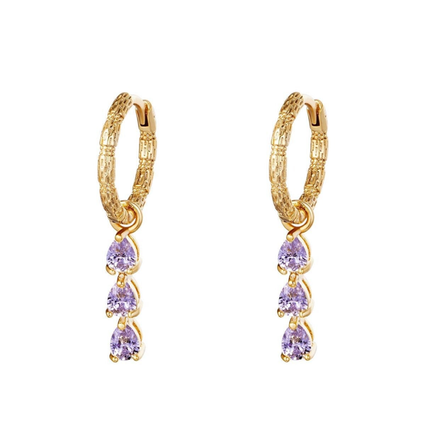 Earring Deluxe Purple