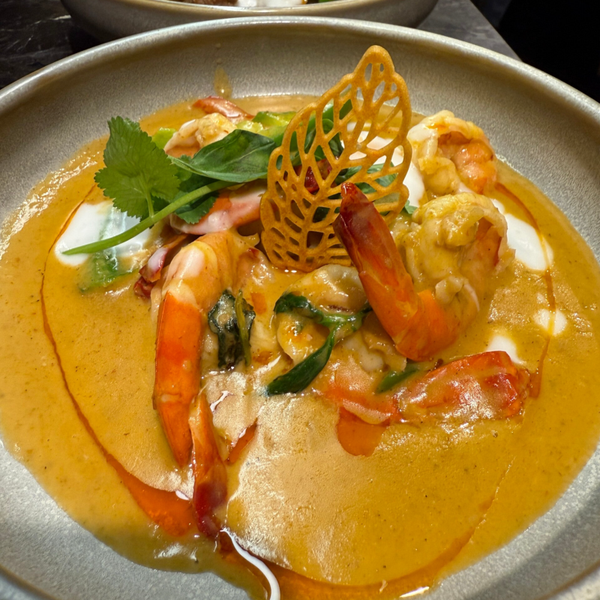 Curry Penang aux crevettes de Madagascar et lait de coco