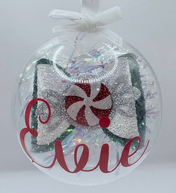 ✨ “Sparkle Cheer Bow gift Ornament”