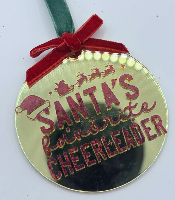 ✨ “Santa’s Favourite Cheerleader Ornament”