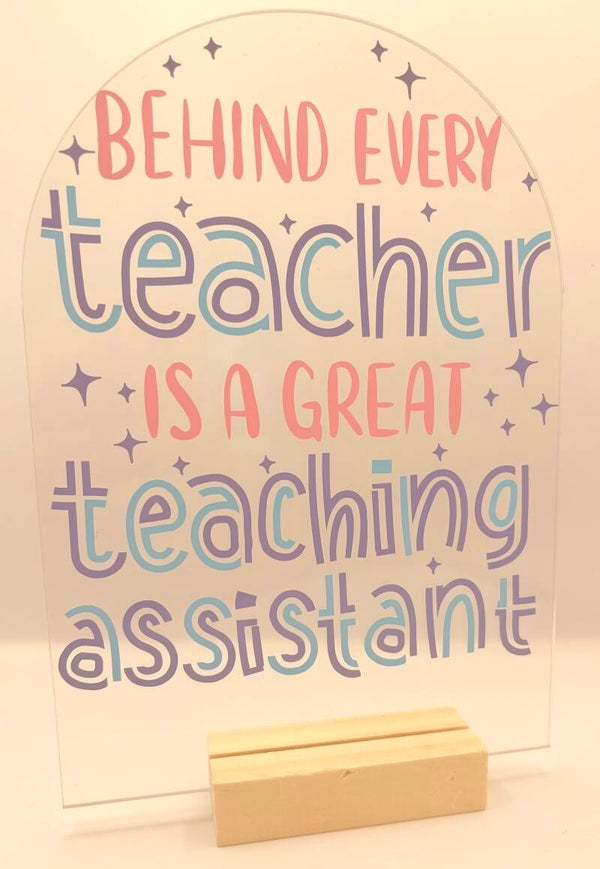 Teachers aid plaque