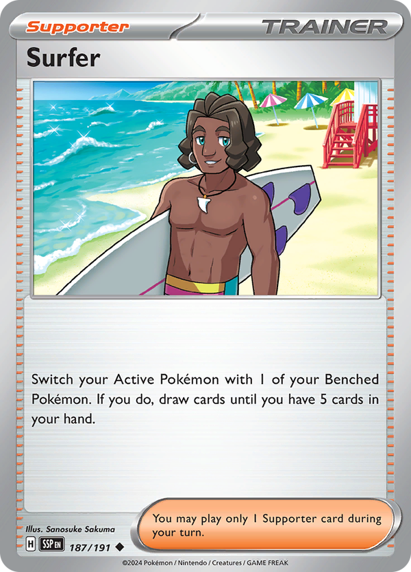 Pokémonkaart SURFER