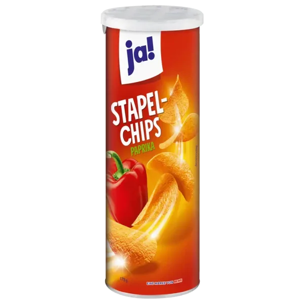 Yes! stacked chips paprika, 175g can