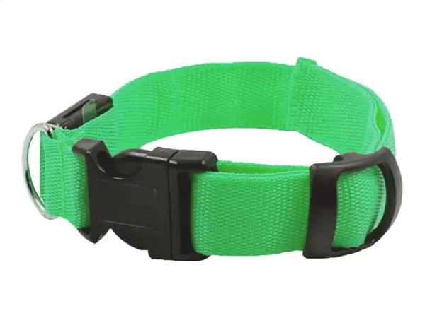 Glow-in-the-dark led collar for dogs and cats