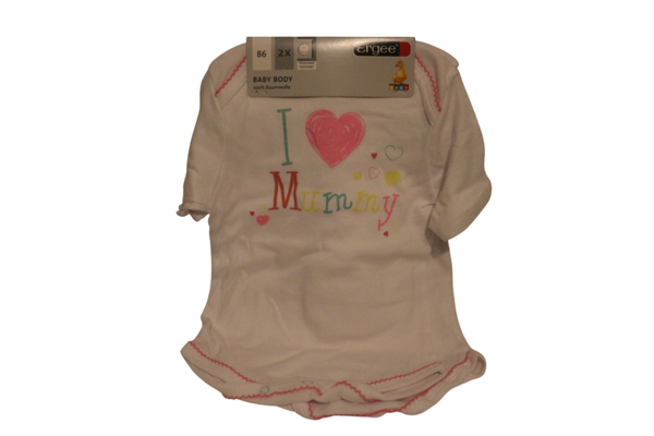 BASIS ROMPER 2 STUKS KORTE MOUWEN