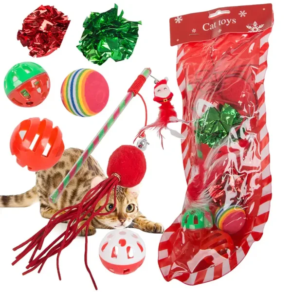 Cat toy set ball toy 9 pcs mix
