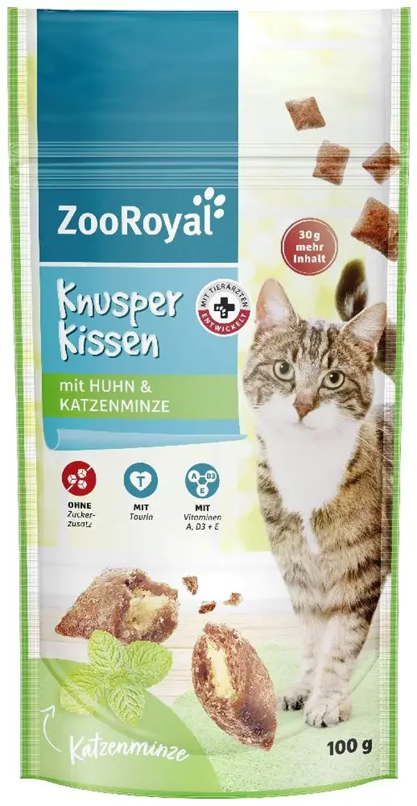ZooRoyal crispy kiss chicken & mint, 100g