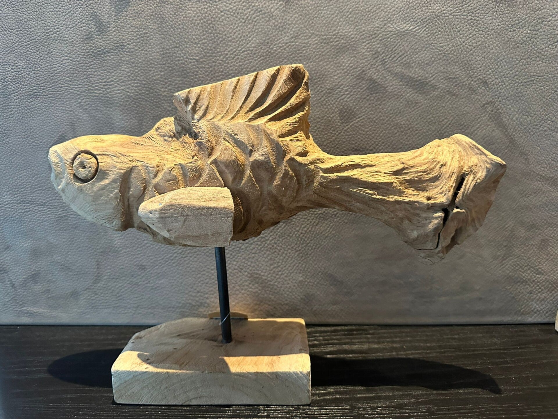 Ornament vis hout lang