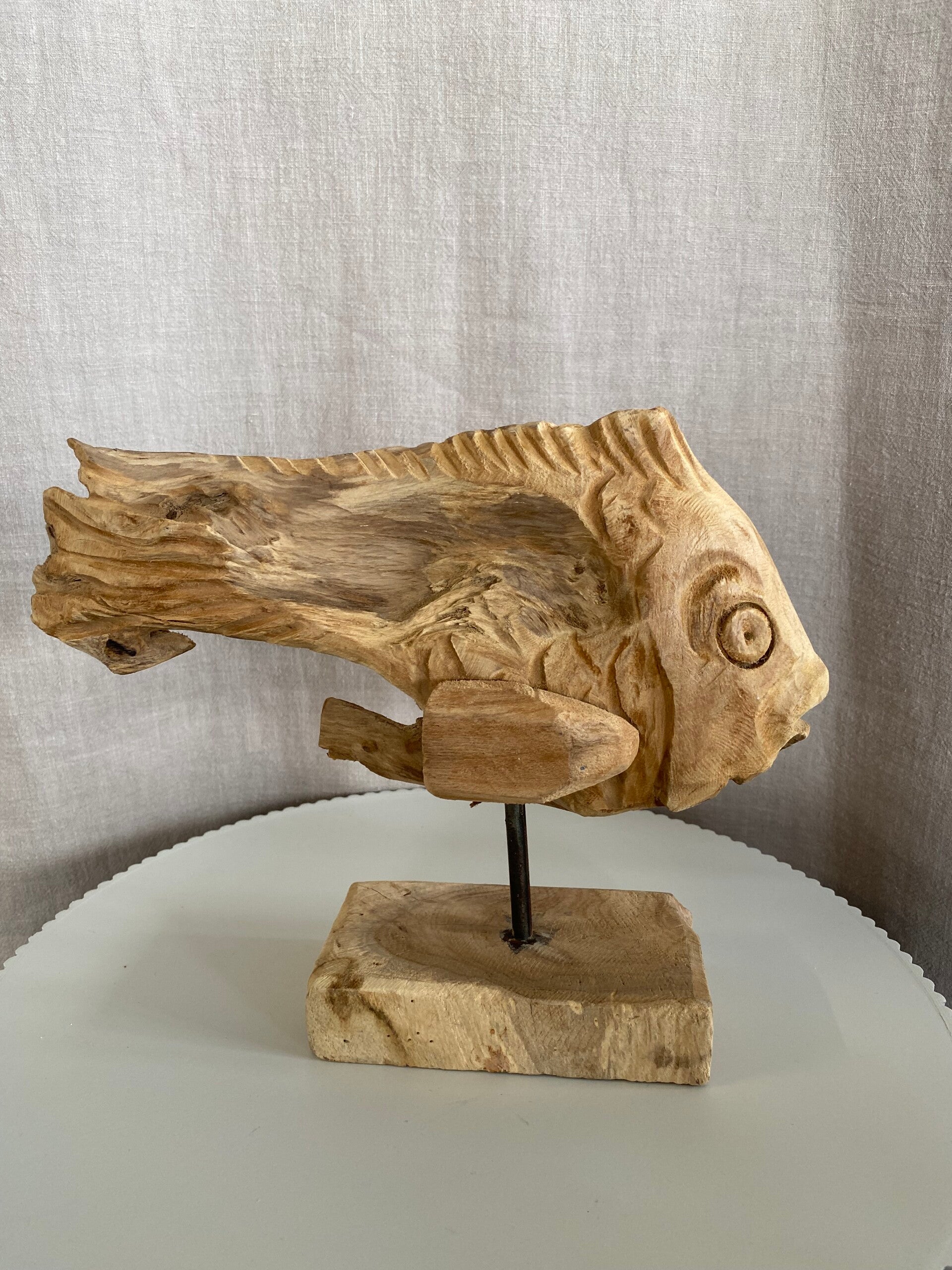 Ornament vis hout middel