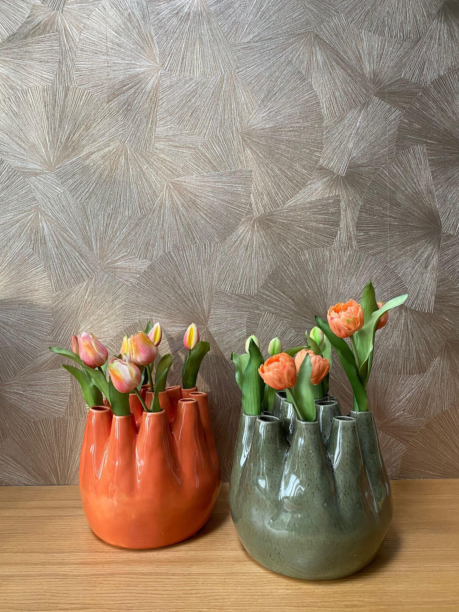 Tulpenvaas shiny orange