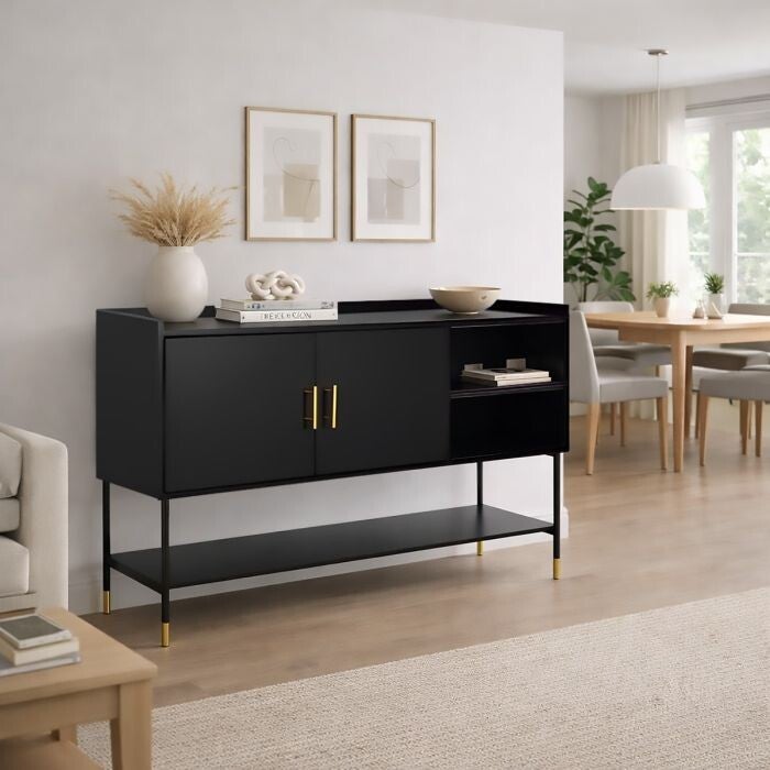 DRESSOIR MODEL TEDY CM 120X40 H. 80 ZWART